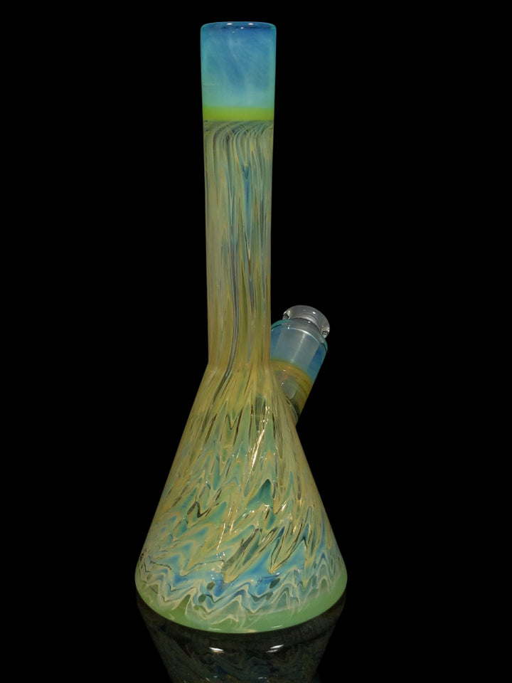Transparent Sea Fumed Beaker Tube Rig - StrawberryGlass