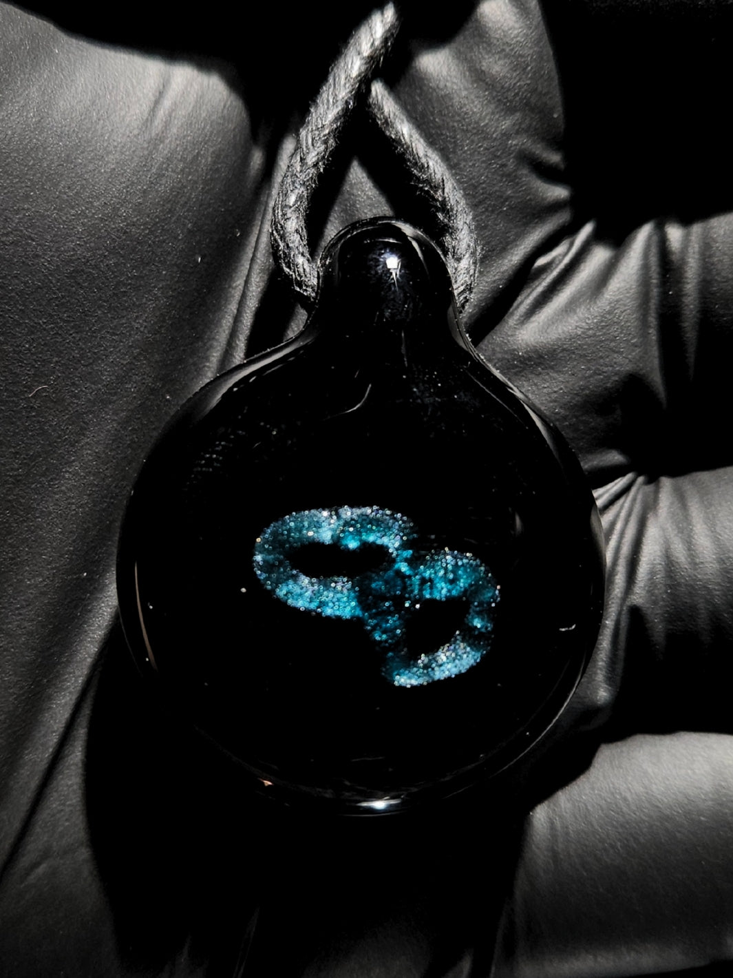 Face Implosion Pendant #4- OopaziGlass