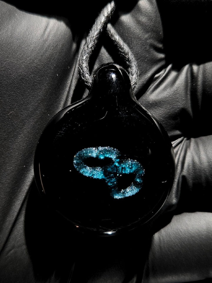 Face Implosion Pendant #4- OopaziGlass