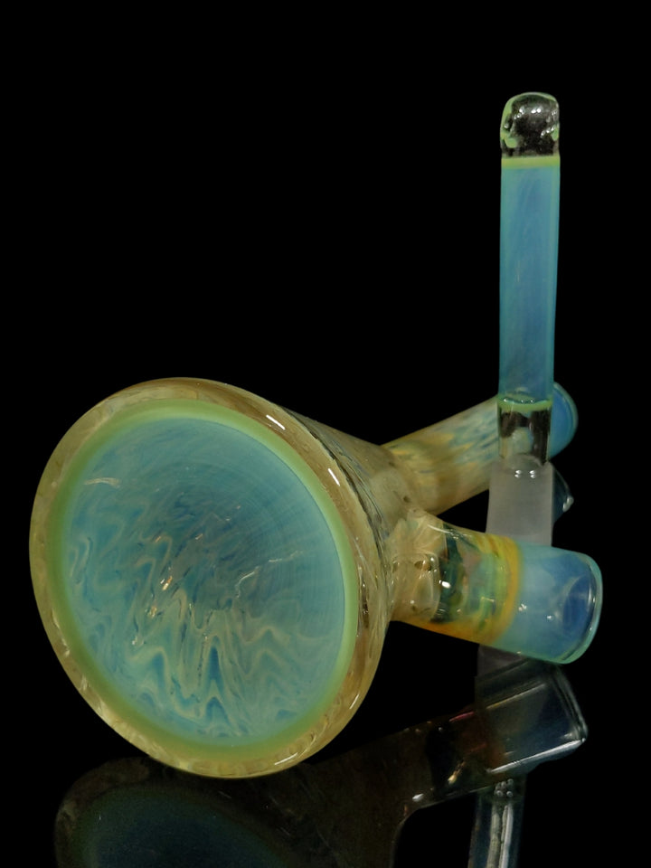 Transparent Sea Fumed Beaker Tube Rig - StrawberryGlass