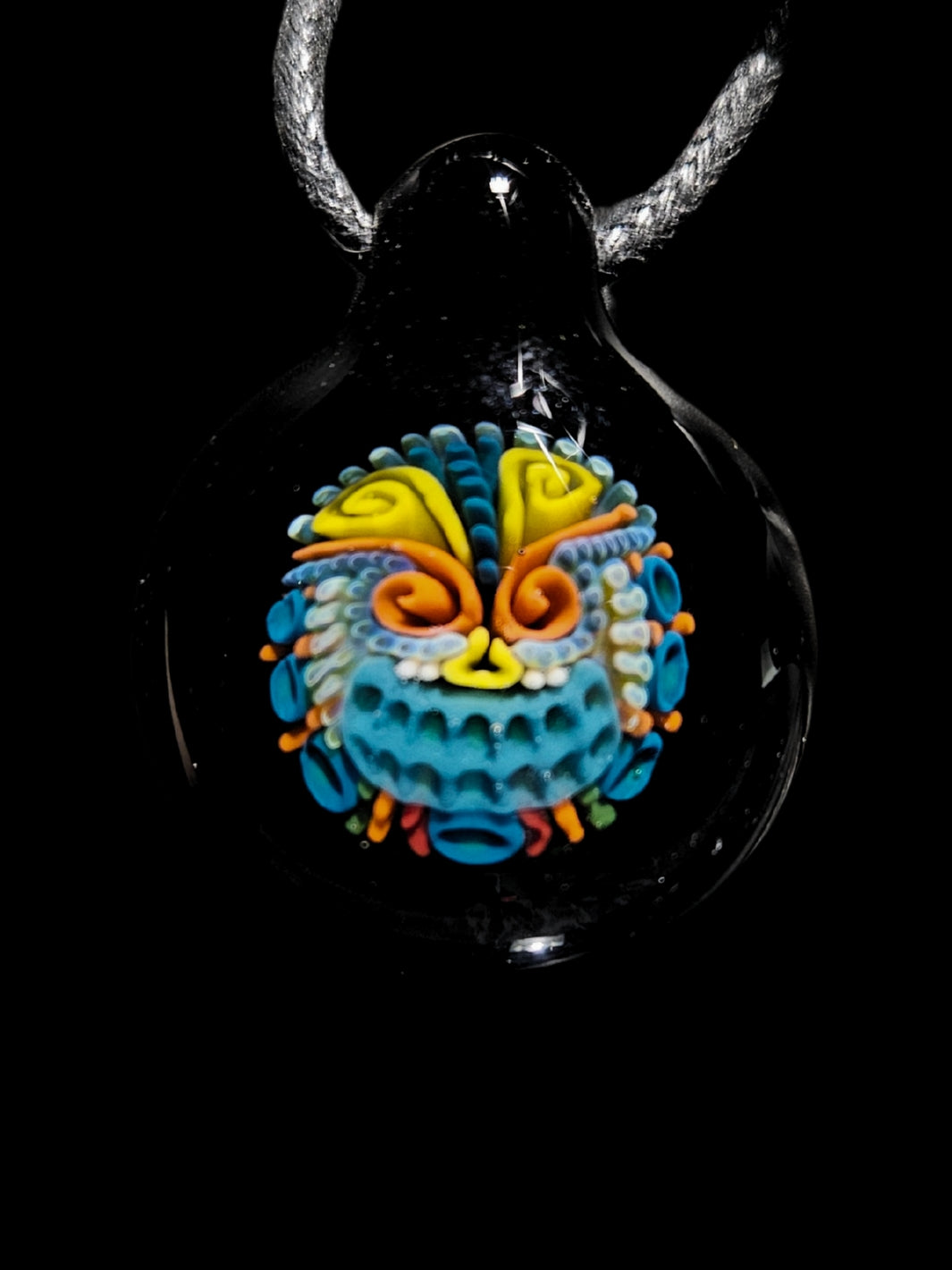 UV Face Implosion Pendant - OopaziGlass