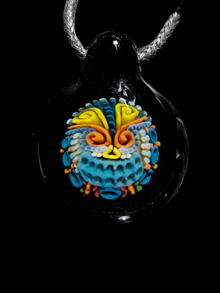 UV Face Implosion Pendant - OopaziGlass