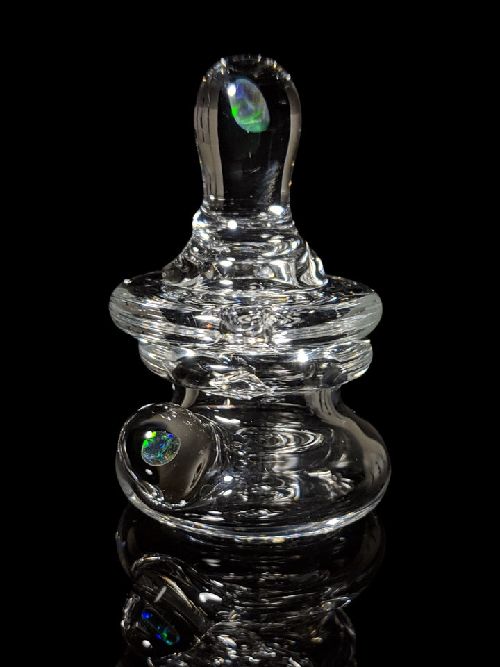 Cap & Stand Combo - Clear Flat Cap - CPB Glass