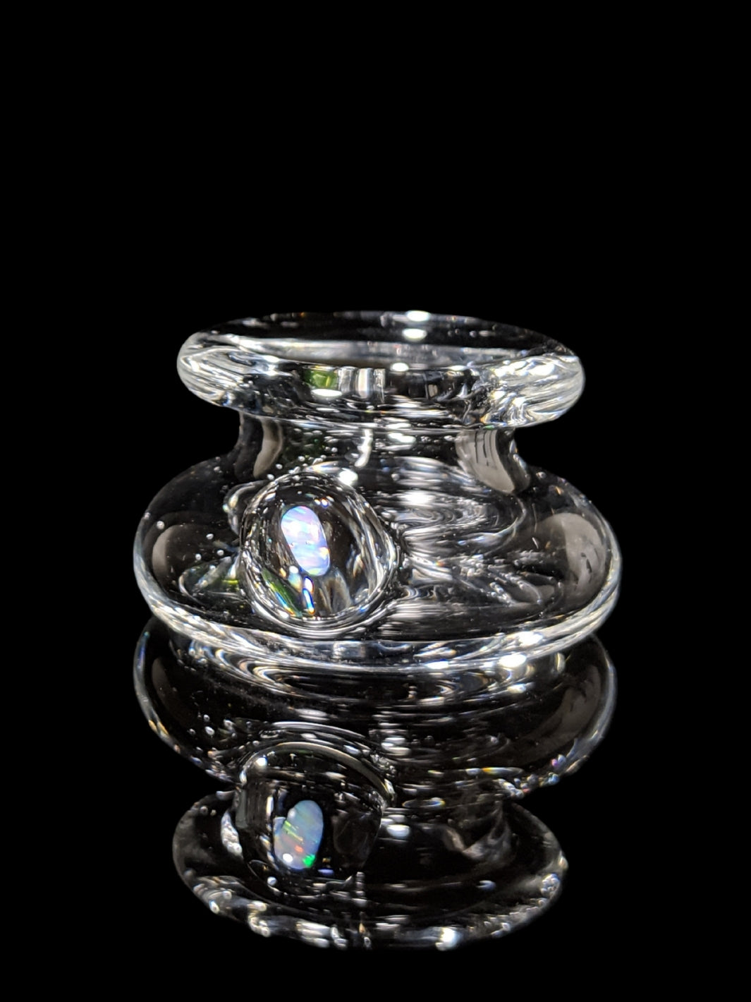 Clear Opal Cap Stand - CPB Glass