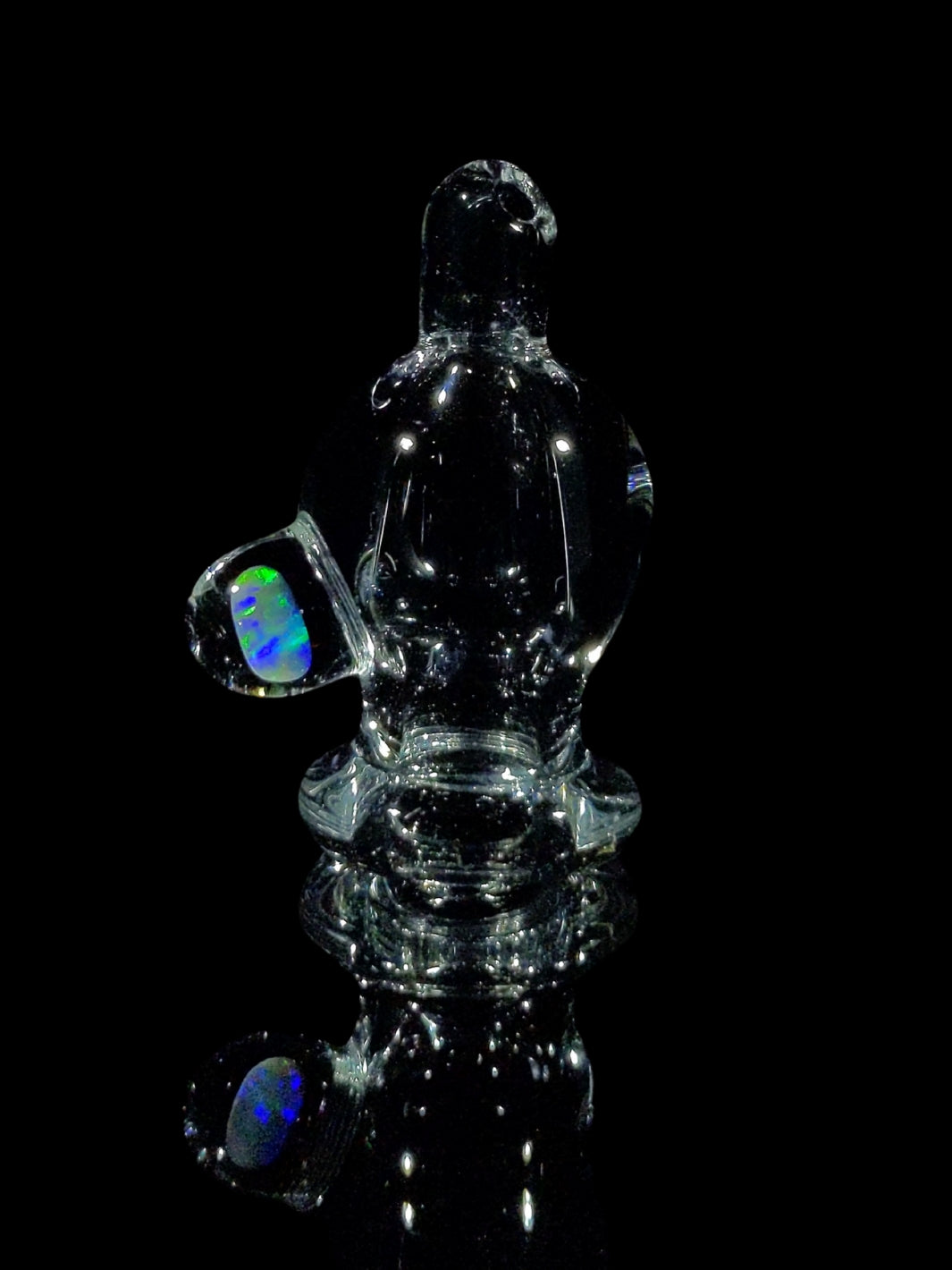 Spinner Clear Opal Bubble Cap #1 - Grand Master Glass