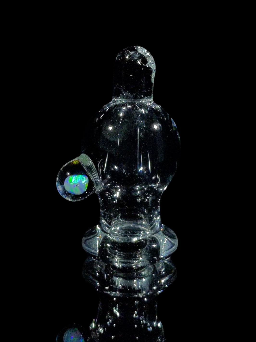 Spinner Clear Opal Bubble Cap #2 - Grand Master Glass