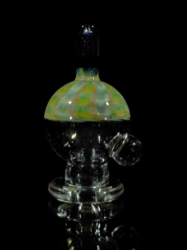 UV - Clear & Pink/Red Bubble Cap - Strawberry Glass