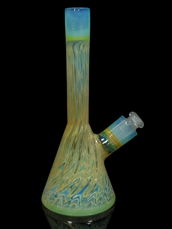 Transparent Sea Fumed Beaker Tube Rig - StrawberryGlass