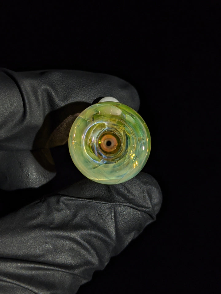 Puffco Fumed Ivory Bubble Cap - Strawberry Glass