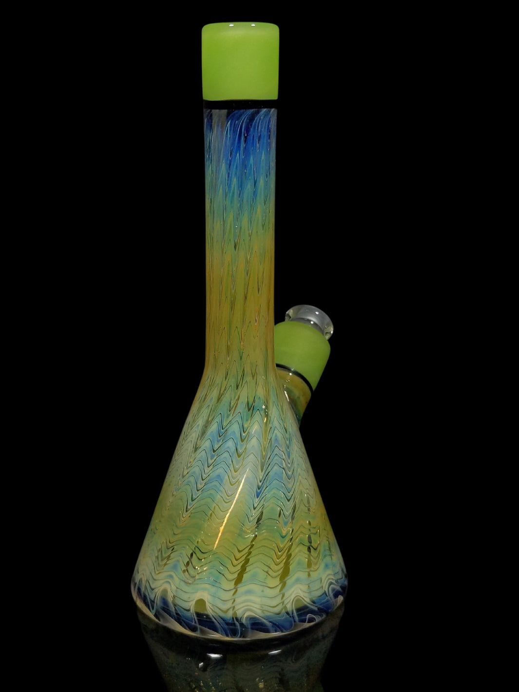 Olive Fumed Beaker Tube Rig - StrawberryGlass
