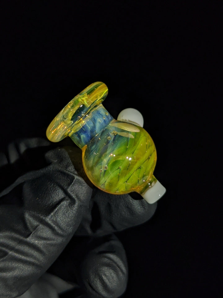 Puffco Fumed Ivory Bubble Cap - Strawberry Glass