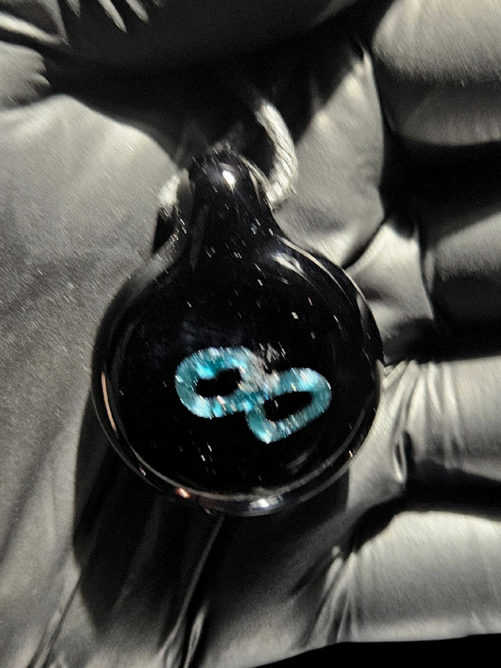 Face Implosion Pendant #5- OopaziGlass