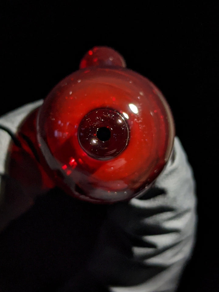 Red Shadow Bubble Cap - Strawberry Glass
