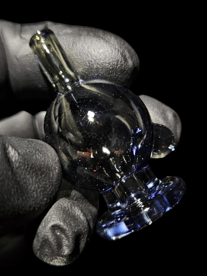 Hint of Blue Bubble Cap - Strawberry Glass