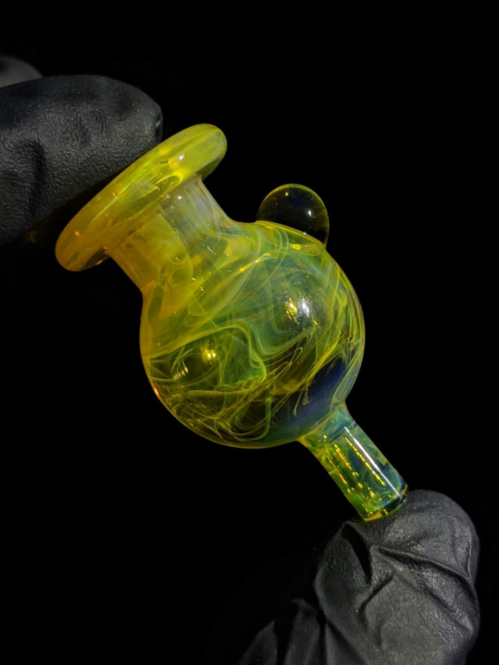 Saturn Bubble Cap - Strawberry Glass