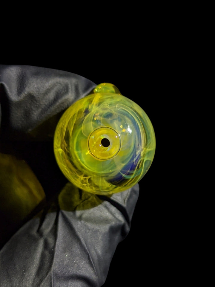 Saturn Bubble Cap - Strawberry Glass