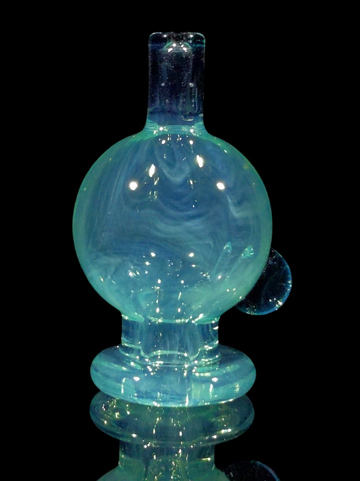 Blue Glass Bubble Cap - Strawberry Glass