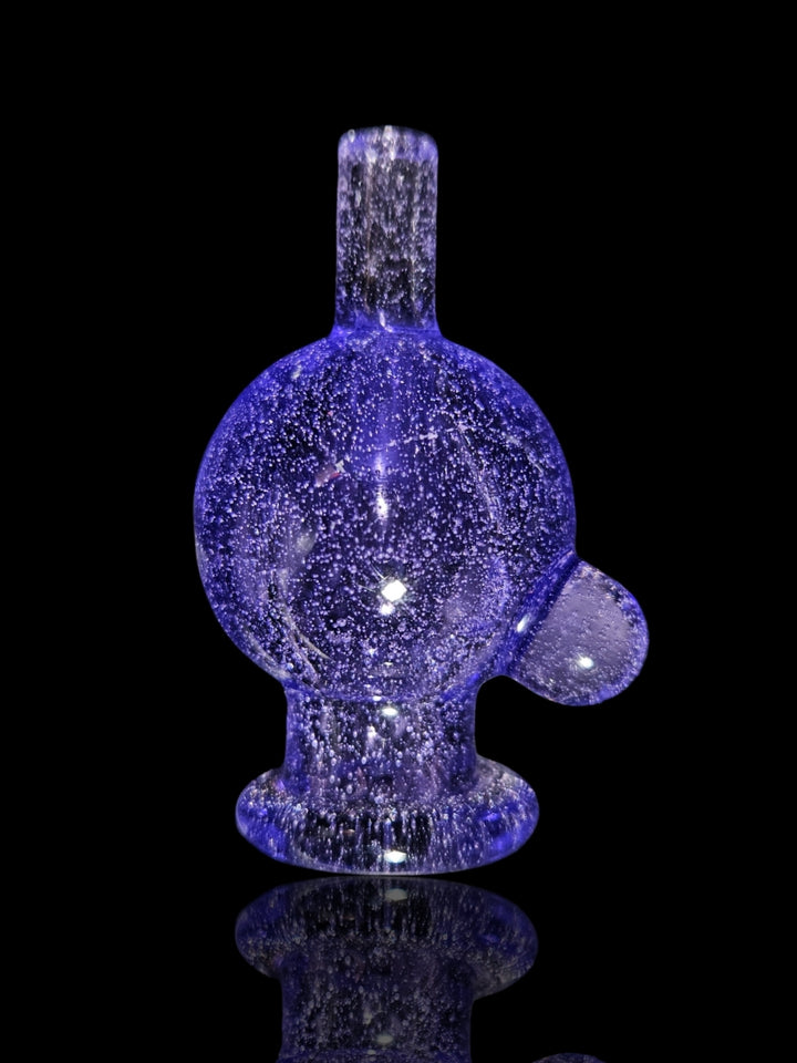 Purple Lollipop Bubble Cap - Strawberry Glass