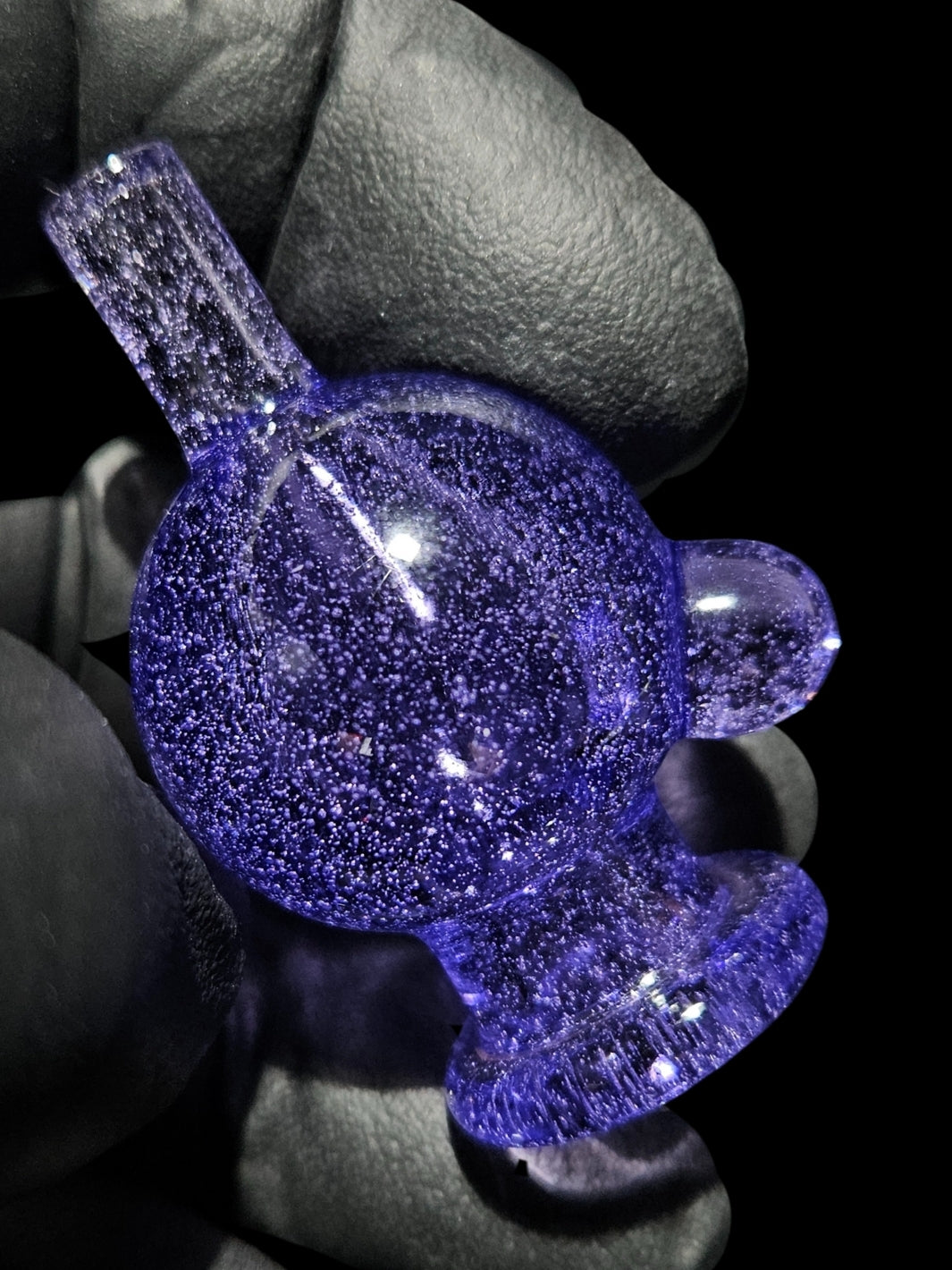 Purple Lollipop Bubble Cap - Strawberry Glass