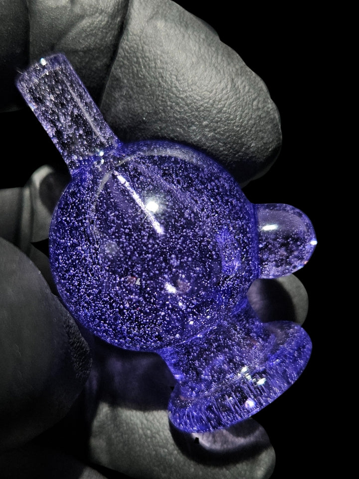 Purple Lollipop Bubble Cap - Strawberry Glass
