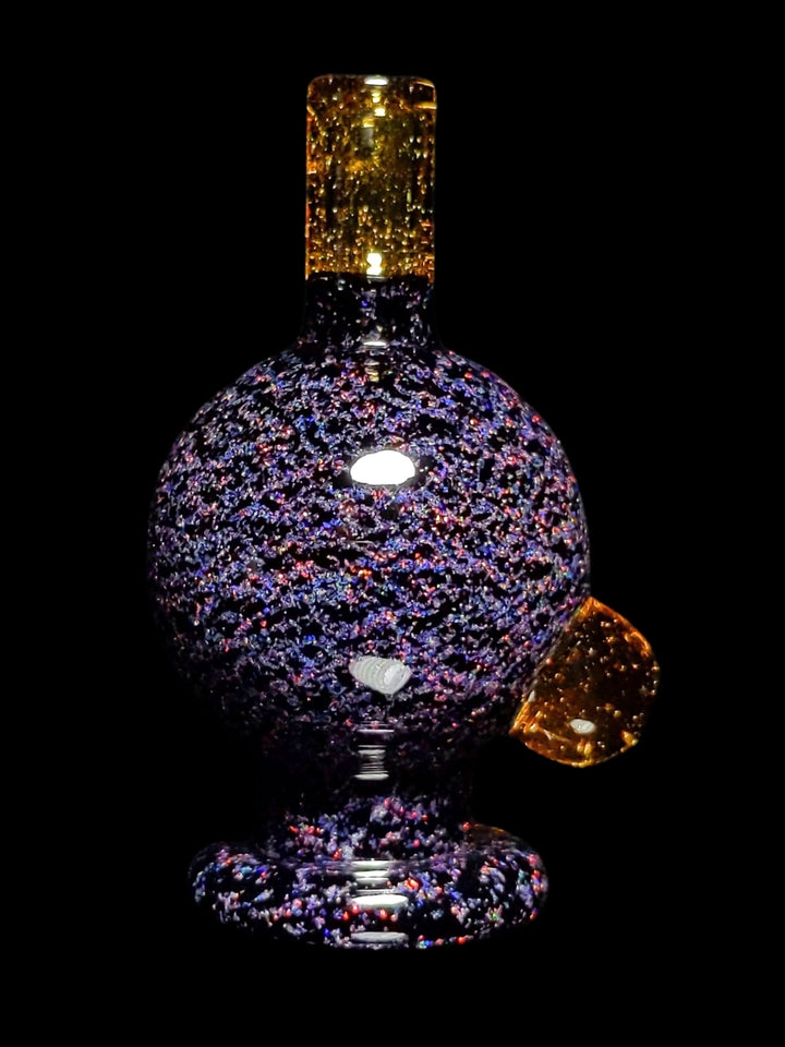 Color Changing Terps Crushed Opal Bubble Cap - Strawberry Glass