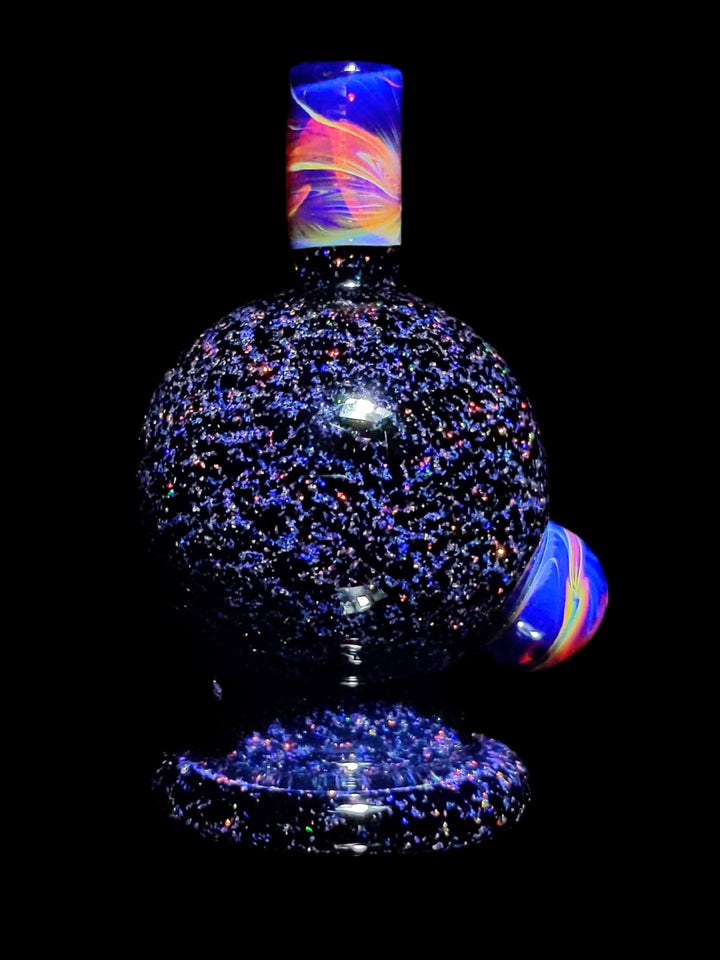 Bubblegum Crushed Opal Bubble Cap - Strawberry Glass