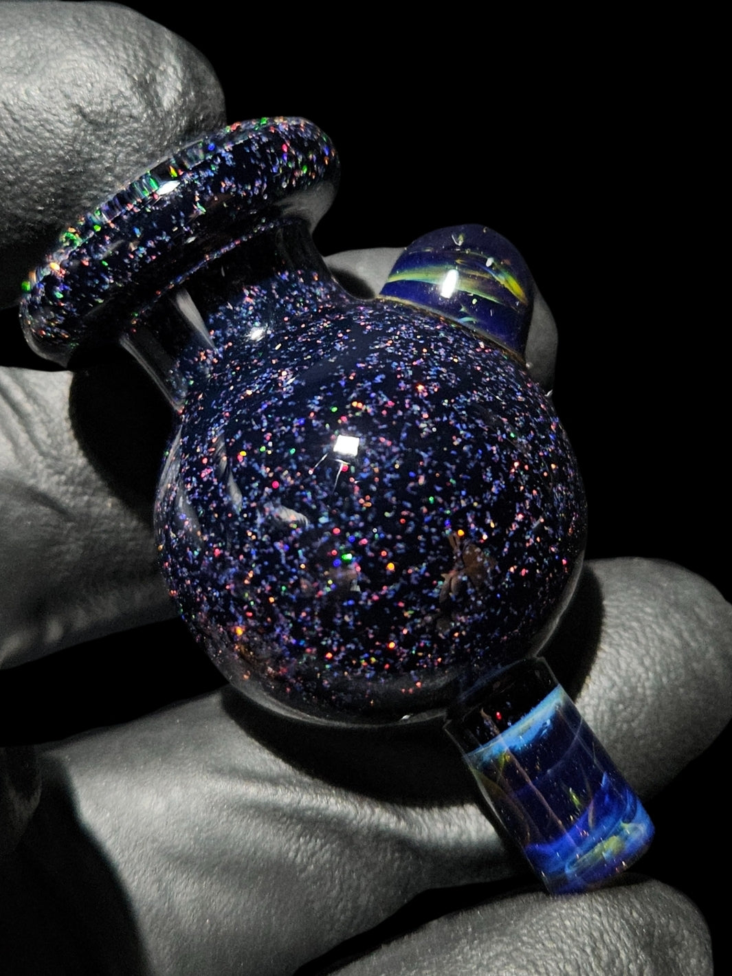 Mistify Crushed Opal Bubble Cap - Strawberry Glass