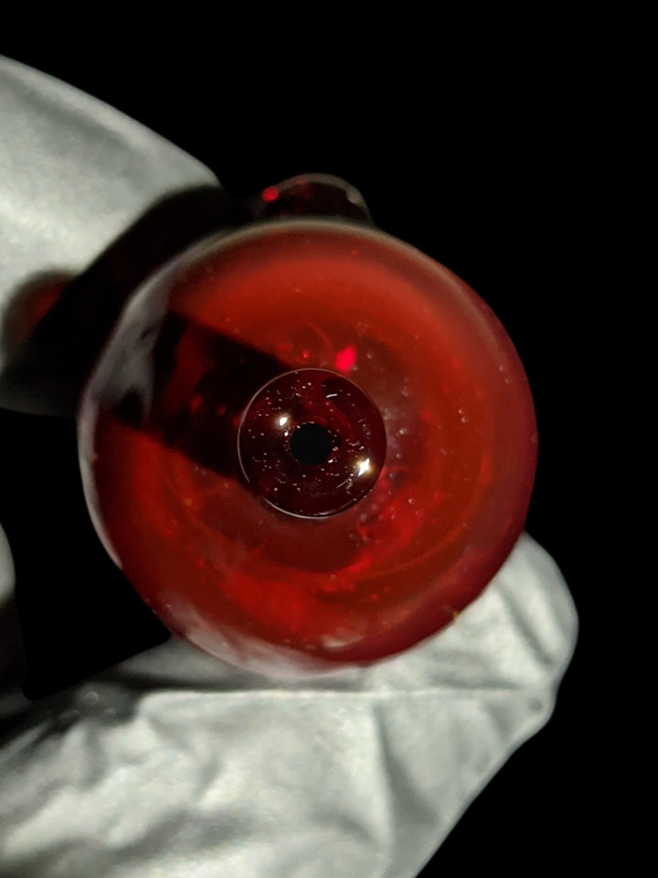 Deep Red Bubble Cap - Strawberry Glass