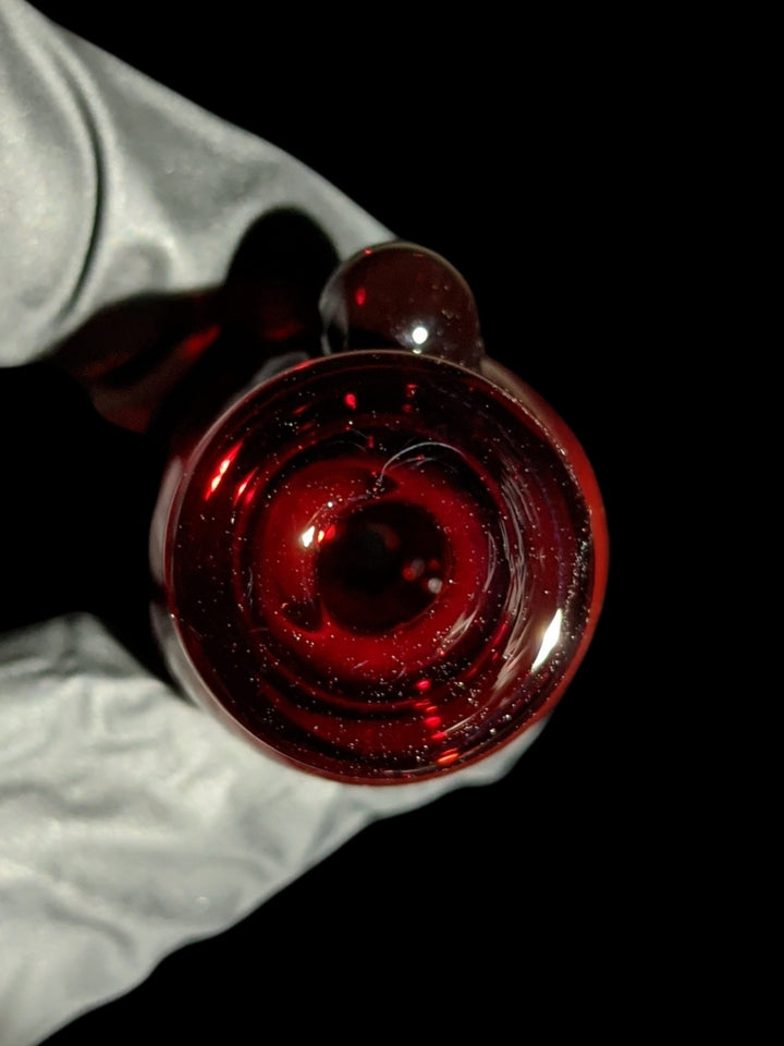Deep Red Bubble Cap - Strawberry Glass