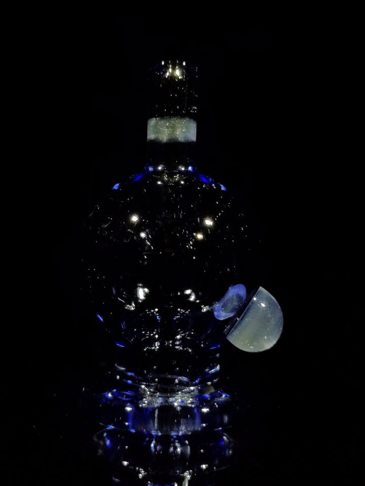 Color Changing Gray/Purple Bubble Cap - Strawberry Glass