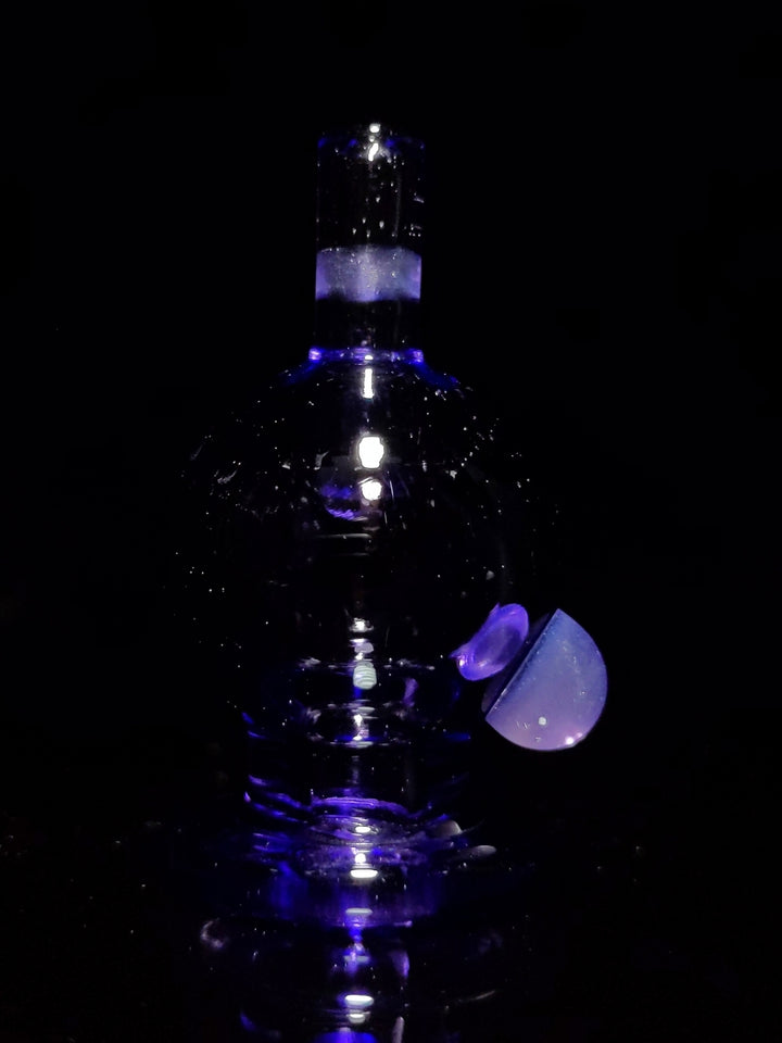 Color Changing Gray/Purple Bubble Cap - Strawberry Glass