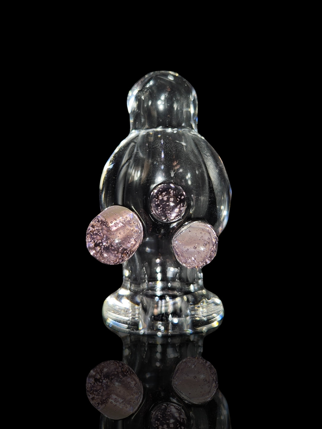 Spinner Pink Lollipop Bubble Cap - Grand Master Glass