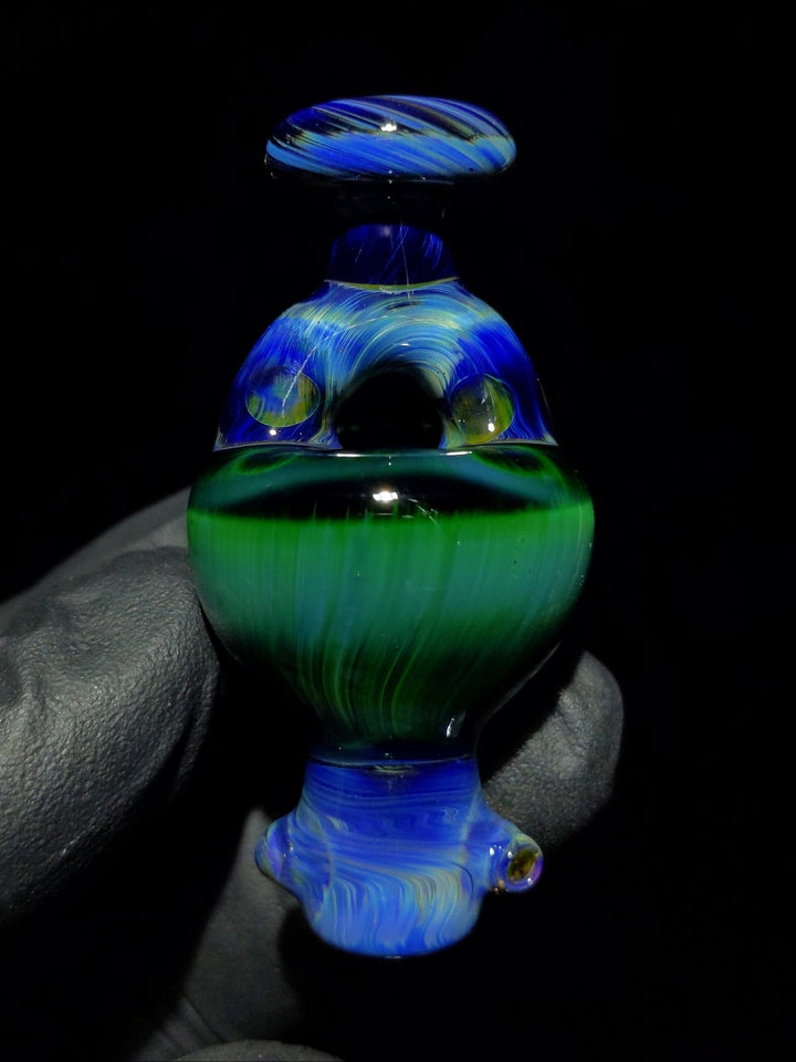 Spinner Green Money Bubble Cap - KizmitGlass