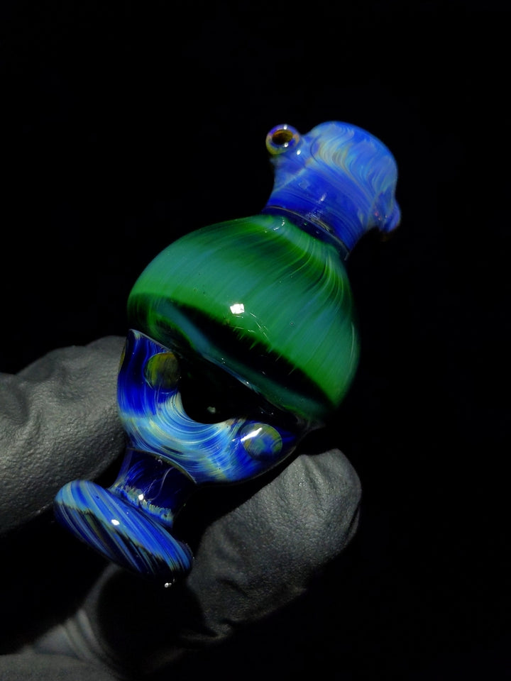 Spinner Green Money Bubble Cap - KizmitGlass