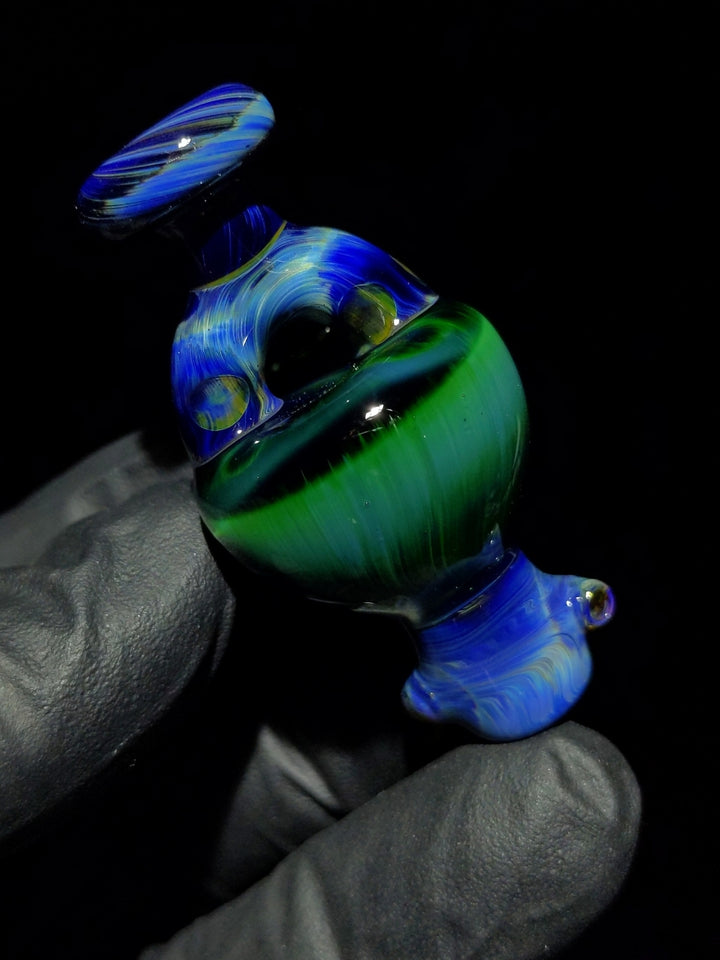 Spinner Green Money Bubble Cap - KizmitGlass