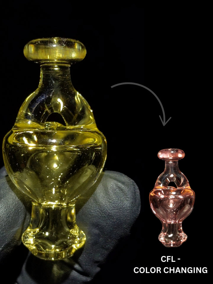 Color Changing Spinner Serum Bubble Cap - KizmitGlass