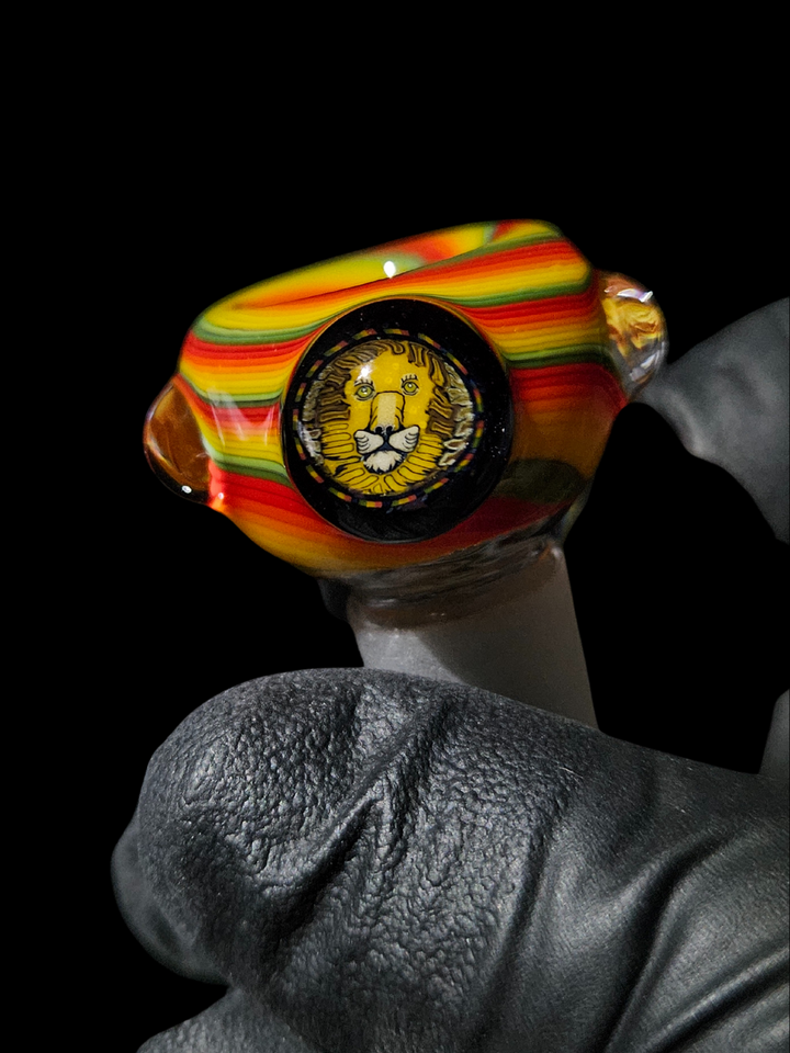 Rasta Lion Milli 14mm Bowl - MessyGlass