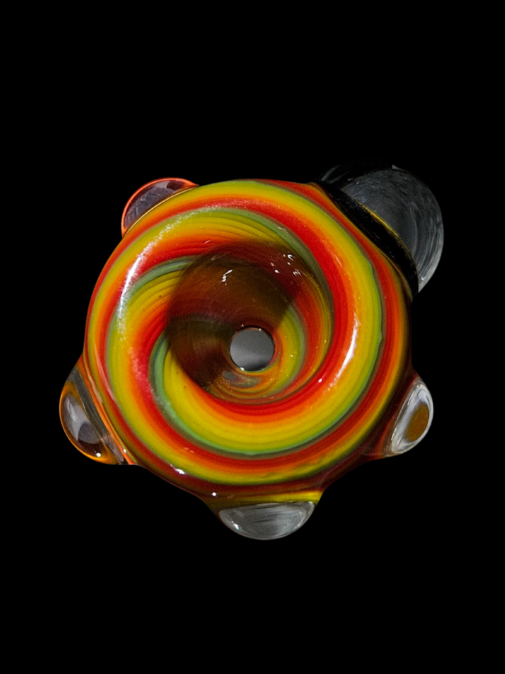 Rasta Lion Milli 14mm Bowl - MessyGlass