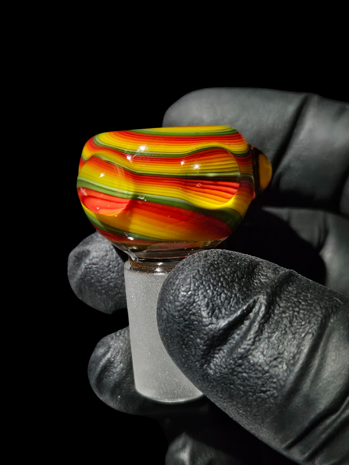 Rasta Lion Milli 14mm Bowl - MessyGlass
