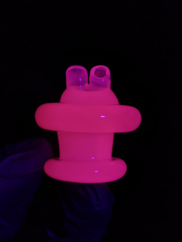 Spinner White UV Flat Cap - MessyGlass