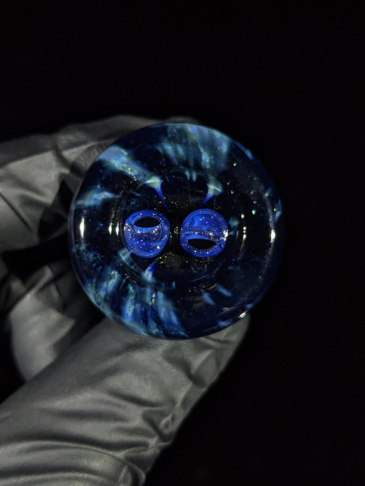 Spinner Black/Blue Space Tech Flat Cap - MessyGlass