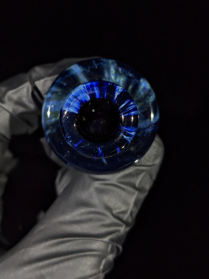 Spinner Black/Blue Space Tech Flat Cap - MessyGlass