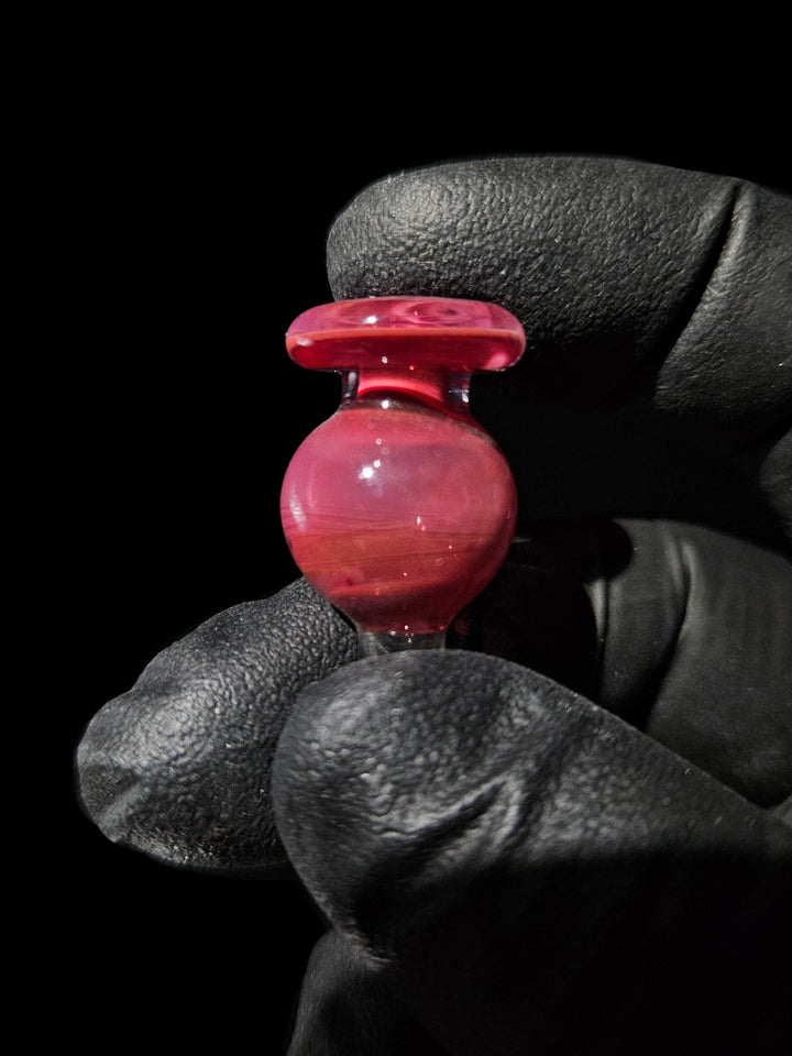 Puffco Pink Passion Bubble Cap - Messy Glass