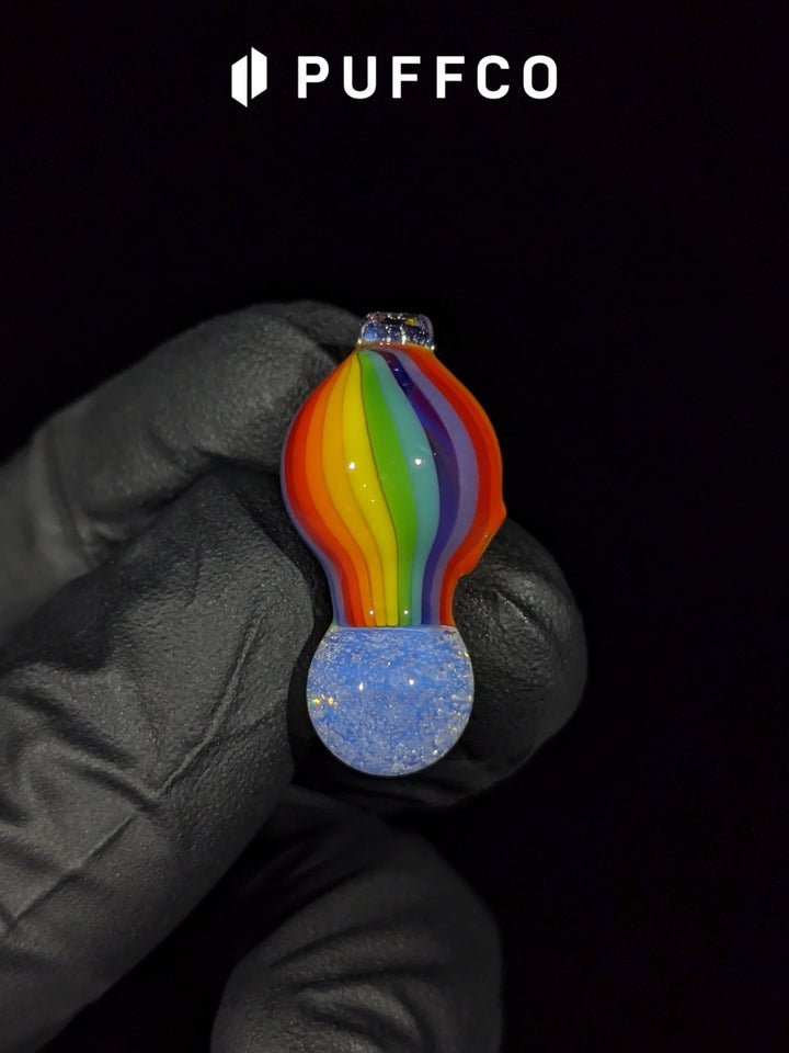 Puffco Rainbow Bubble Cap - Messy Glass