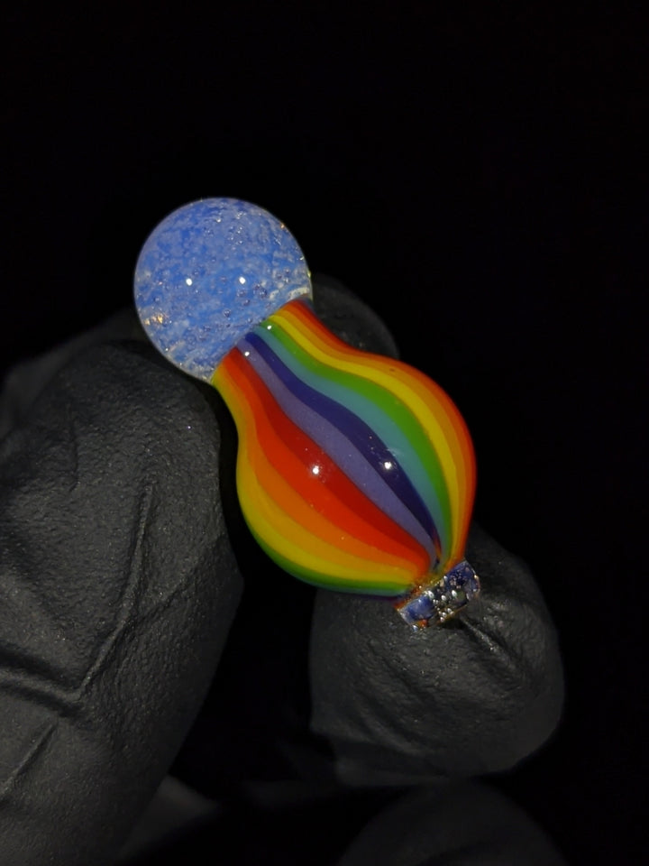 Puffco Rainbow Bubble Cap - Messy Glass