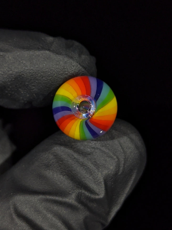 Puffco Rainbow Bubble Cap - Messy Glass