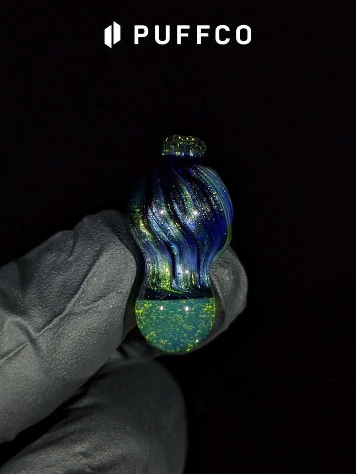 Puffco Silky Seaweed Bubble Cap - Messy Glass