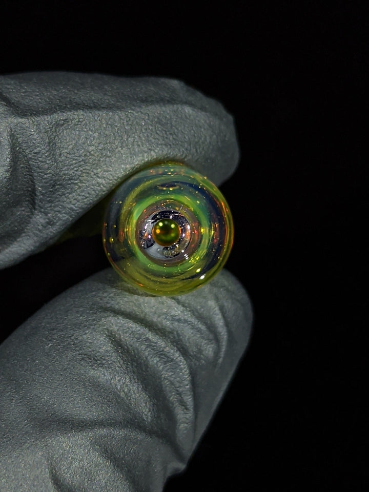 Puffco Hint of Blue Bubble Cap - Messy Glass