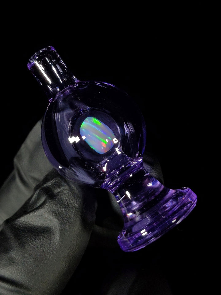 Purple Rain Full Colored Opal Bubble Cap - Soup_Glass