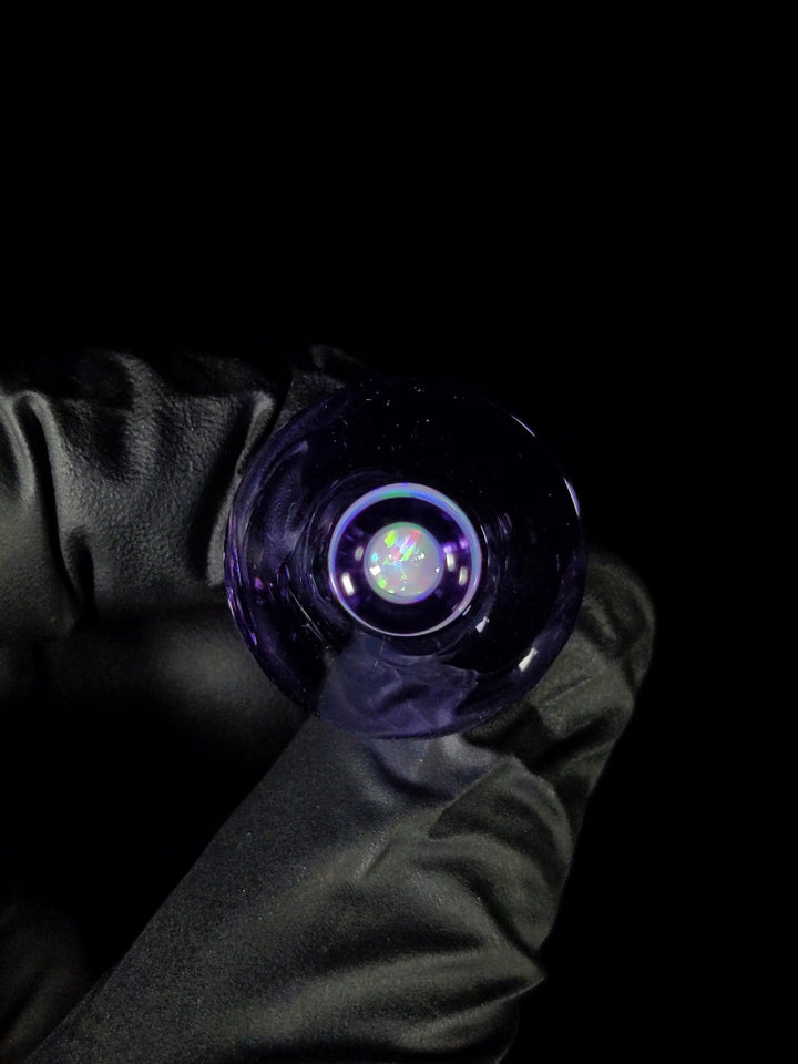 Purple Rain Full Colored Opal Bubble Cap - Soup_Glass